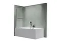 Produktbild: Mai & Mai Badewannenaufsatz Duschwand für Badewanne Badewannenfaltwand ESG GLAS C112 NEU