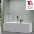 Produktbild: Duschwand für Badewanne Badewannenaufsatz Badewannenfaltwand ESG GLAS  C112 Neu