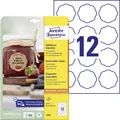 Produktbild: AVERY Zweckform Marmeladenetiketten 5085 120 ablösbare Aufkleber Blumenform