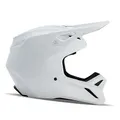 Produktbild: Fox Racing V1 Solid Helmet mit MIPS-Technologie, herausnehmbares Innenfutter, Gute Belüftung, verstellbare Passform, Schutz für MX & Offroad, Farbe: Matte White, Größe: L