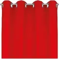 Produktbild: Blickdichte Gardine mit Ösen, Maße: 140x245 cm, Farbe: Rot - Rot