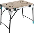 Produktbild: wolfcraft GmbH MASTER work 1600, Tragbare Werkbank, Aluminium, MDF-Platten, Stahl, Schwarz, Braun, Silber, 120 kg, Europa, 1110 mm