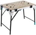 Produktbild: Wolfcraft 6909000 MASTER work 1600 mobiler Arbeitstisch 21kg Schwarz, Silber