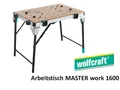 Produktbild: 1 x Wolfcraft Arbeitstisch MASTER work 1600 Sägetisch mobile Werkbank