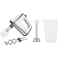 Produktbild: Handmixer 3Mix 9000 GN9121 weiß/silber, 750 Watt, mit Mixfuß und Becher