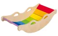 Produktbild: Playtive Balance Wippe Holz Brücke Tresen in Regenbogenfarben Kinder ab 2 Jahre