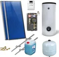 Produktbild: Solaranlage Warmwasser Solarpaket 2 Kollektoren Speicher Flachkollektor