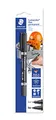 Produktbild: STAEDTLER Doppel-Marker für Heimwerker Lumocolor duo permanent, zur Beschriftung großer und kleiner Werkzeuge und Werkzeugboxen, 2 Spitzen F+M, wasserfest, Made in Germany, Schwarz, 348-9 BK-1