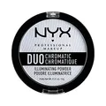 Produktbild: NYX Professional Makeup Puder - für einen frischen, natürlichen Look, strahlendes Finish, Duo Chromatic Illuminating Powder, Twilight Tint 01