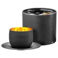 Produktbild: Eisch cosmo schwarz gold Cappuccinoobertasse mit Untertasse Glas Set 2-tlg. Cosmo schwarz gold 70510903