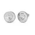 Produktbild: GUESS Talismania Ohrstecker Ohrringe Edelstahl Silber Zirkonia JUBE01446JWRHTU