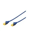 Produktbild: DIGITUS Patch-Kabel RJ-45 M bis M 3 m SFTP CAT 6a geschirmt halogenfrei ohne Haken Blau (DK-1644-A-030/B)