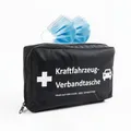 Produktbild: KARAT KFZ-Verbandtasche - Erste Hilfe Set - DIN 13164:2022 mit zwei Masken