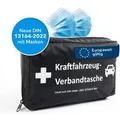 Produktbild: KARAT KFZ-Verbandtasche Erste-Hilfe-Tasche DIN 13164 mit Masken