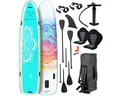 Produktbild: BRAST SUP-Board Family Aufblasbares Stand up Paddle Set XXL - 370x87x15cm bis 210kg, inkl. Zubehör 2X Kajak-Sitz 2X Fußschlaufe, (5 Jahre Garantie), 2X Paddel Pumpe Rucksack