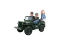 Produktbild: Jeep Willys Kinder-Elektroauto, 3 Sitze und 3 Gurte, Schaufel, Ersatzrad, Federung, Allrad 4x4, LEDs