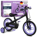 Produktbild: Kidiyana 3-in-1 Kinderfahrrad ab 2 Jahren mit abnehmbaren Pedalen & Stützrädern – Laufrad 12 Zoll mit Handbremse, Klingel, höhenverstellbarem Sattel & Lenker, Balance Bike mit Aluminiumrahmen