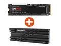 Produktbild: Samsung 990 PRO NVMe SSD 2 TB M.2 PCIe 4.0 3D-NAND TLC + be quiet! M.2 SSD-Kü...