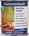 Produktbild: biopin Gartenmöbelöl 0,75 L, teak 08011