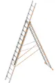 Produktbild: Layher Topic 1040 Allzweckleiter 3x14 Sprossen Mehrzweckleiter Vielzweckleiter