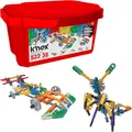 Produktbild: Basic Fun K'NEX Click and Construct Bauset mit Aufbewahrungsbox, Lehrreiches Spielzeug für Kinder, 522-teiliges STEM-Kit, Konstruktionsspielzeug ab 7 Jahren