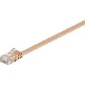 Produktbild: Patchkabel RJ45 Stecker > RJ45 Stecker CAT.6 U/UTP braun, 5 Meter, Flachkabel