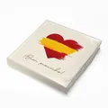 Produktbild: ITENGA 20x Servietten SPANIEN Flagge im Herz Design für Themen Motto Partys neu