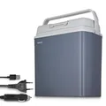 Produktbild: MEDION mobile elektrische Kühlbox 2in1 Kühlen und Wärmen (24 Liter, Thermo-elektrisch, Mini Kühlschrank, 3in1 Anschluss 5V USB, 12V & 230V, für Auto Reisemobil Camping Garten Schwimmbad, MD13011)