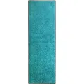 Produktbild: vidaXL Fußmatte Waschbar Cyan 60x180 cm 323459
