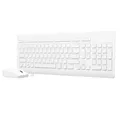 Produktbild: Lenovo 510 Wireless Combo mit 2,4 GHz USB-Empfänger, schlanke Tastatur in voller Größe, vollständiger Nummernblock, 1200 DPI optische Maus, Linke oder rechte Hand, GX30W75336, weiß