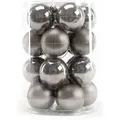 Produktbild: Trendline - Weihnachtskugeln aus Glas Ø60mm warmgrau 20Stk Christbaumkugeln Xmas