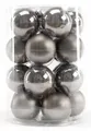 Produktbild: TrendLine Weihnachtskugeln aus Glas Ø60mm warmgrau 20Stk Christbaumkugeln Xmas