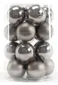 Produktbild: TrendLine Weihnachtskugeln aus Glas Ø60mm warmgrau 20Stk Christbaumkugeln Xmas