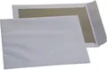 Produktbild: 25 St. DIN B4 Versandtaschen weiß mit Papprückwand 120 gr. Briefumschläge HK