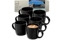 Produktbild: SÄNGER Becher Madeira Schwarz Matt, 6-tlg., Steingut, 6 tlg. Kaffeebecher Set, Handmade, VALUE COLLECTION