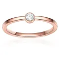 Produktbild: Eastside Fingerring Verlobungsring aus Edelstahl, in rosévergoldet, mit Zirkonia goldfarben 48