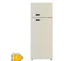 Produktbild: PKM Kühl-Gefrierkombination GK210-2 CR - Creme glänzend ; 206 L (170/36) Nutzinhalt; EEK: E; Maße (HxBxT in cm) 143,00 x 54,00 x 54,50