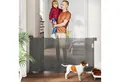 Produktbild: PawHut Hundegitter 0-136cm, 87 cm hoch (Treppenschutzgitter, 1 St., Einziehbares Sicherheitsgitter), für Haustiere, Geeignet für Treppen, Türen, Innen & Außen
