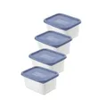 Produktbild: ROTHO GEFRIERDOSEN SET 4 X 0,75 LITER DOMINO HORIZON BLUE NEU