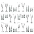 Produktbild: 24pc RCR Crystal Melodia Glaswaren-Set Wein Champagne Whisky Longdrinkgläser
