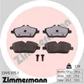 Produktbild: 1x ORIGINAL® Zimmermann Bremsbelagsatz, Scheibenbremse Vorne für Ford FOCUS II
