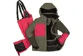 Produktbild: Killtec Skianzug Damen Skijacke grün + Skihose pink, verschweißte Nähte
