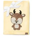 Produktbild: Be Mammy Warme Kuscheldecke Babydecke Blanket Baby Geschenk BE20-168 (Gelb - Hirsch)