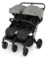 Produktbild: babyGO Geschwisterbuggy GOTWICE - Geschwisterkinderwagen/Geschwisterwagen für Kinder - Zwillingskinderwagen/Zwillingswagen für 2 Kinder - Grau