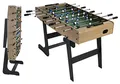 Produktbild: Mendler Tischkicker London, Kicker Kickertisch Tischfussball, klappbar 84x121x105 - Natur