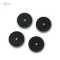 Produktbild: 4er Set massive Hifi-Gerätefüße Aluminium midi Boxenfüße Gummidämpfer schwarz