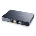 Produktbild: Zyxel XMG1915-18EP Smart Managed Switch 16x 2.5G Ethernet 8x PoE++, max. 180W, 2x 10G SFP+