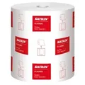 Produktbild: KATRIN System M 711 Papierhandtuchrolle, 2-lagig, 160 m, weiß 460102 , 1 Paket = 6 Rollen à 711 Tücher