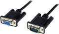 Produktbild: StarTech.com 1m Seriell DB9 RS-232 Nullmodemkabel - Schwarz - Stecker/Buchse - 9 Pin Null Modem Kabel - Nullmodemkabel - DB-9 (W)