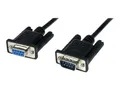 Produktbild: StarTech.com 1m Seriell DB9 RS-232 Nullmodemkabel - Schwarz - Stecker/Buchse - 9 Pin Null Modem Kabel - Nullmodemkabel - DB-9 (W)